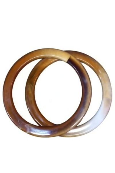 shopwave Handle for Bags Round Brown 10 cm