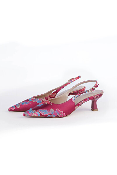 Letafia Valley Etnik Desen Kısa Topuklu Ayakkabı