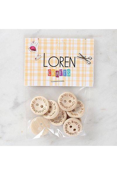 Store Loren Crafts Handmade 8'Li Button - 1614