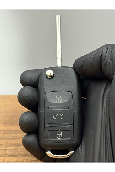 Luxe Aksesuarr Carcasa pentru telecomandă cu 3 butoane pentru Volkswagen Golf Polo Jetta Bora Passat Transporter