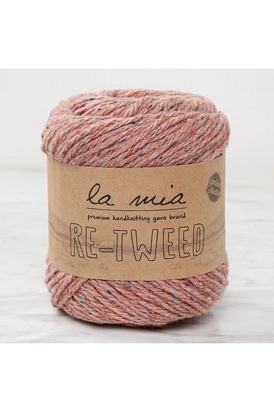 SAVA HOME COLLECTİON La Mia Re-Tweed Dusty Rose Melange Hand Knitting Lanyard - L1