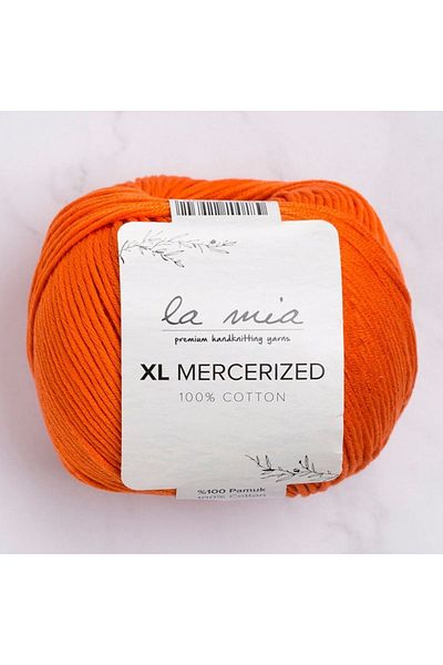 Nurum E Tİcaret La Mia XL Mercerized Orange Hand Knitting Yarn - 194 - 33772
