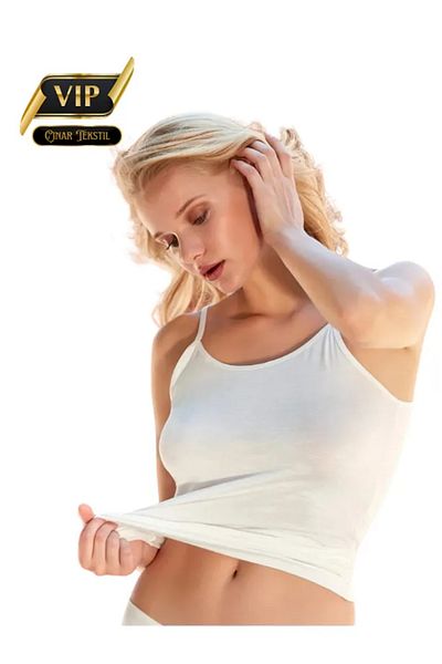 Berrak Ip Hanging Breathable Textured Single Summer Economic Premium Tank