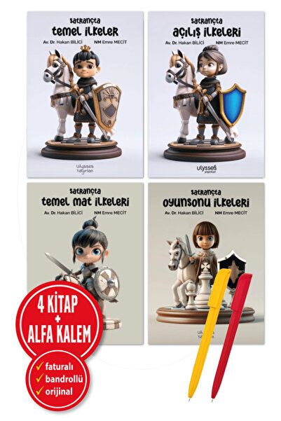 ULYSSES YAYINLARI Alfa Kalem+ Hakan Bilici & Emre Mecit 4 Kitap (Satrançta Aç...