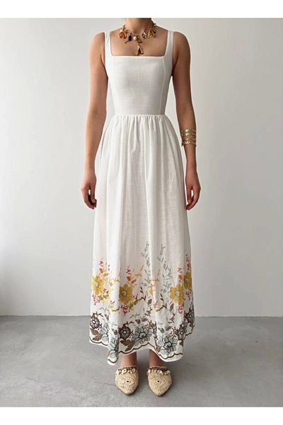 NİDAM BUTİK Rochie cu modele florale Mazi