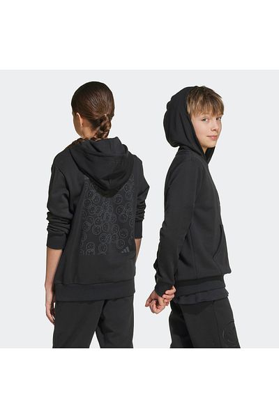 adidas Детски черен суитшърт с качулка J Smi Jn2161