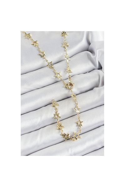 Skygo Brass Gold Color Starry Women's Y Necklace - Tj-Bko10301