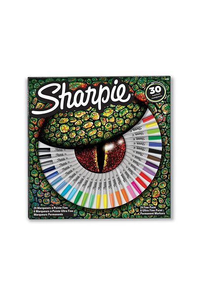 Art Tone Sharpie Permanent Marker Fine Set of 30 Lizard