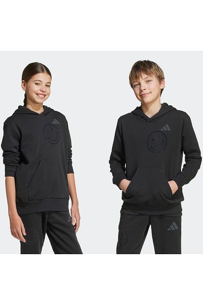 adidas Детски черен суитшърт с качулка J Smi Jn2161