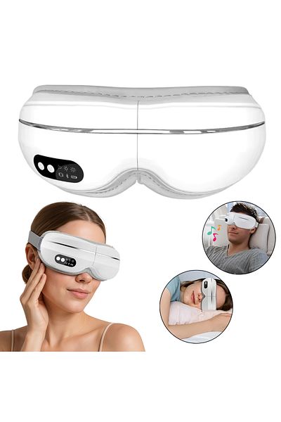 Cuantis Cuantis electric eye massager, 1000mAh, heat, vibration, phone control, music, white