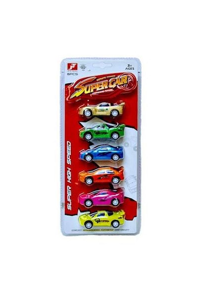 OEM Set 6 masini, super high speed, multicolor, 7 cm