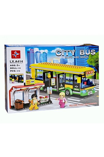 OEM Construction Set, Bus with Auto Station and 3 Figurines, 416 Pieces