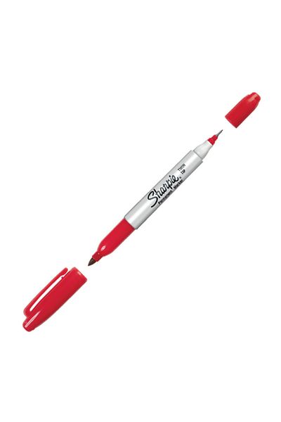 Art Tone Sharpie Permanent Marker Double Ended Red