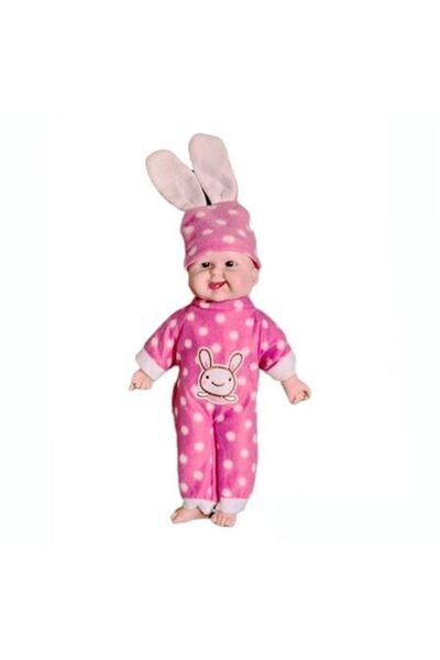 OEM Păpușă Interactivă, Bebeluș Care Rade, Corp Moale, Căciulă Cu Urechi De I...