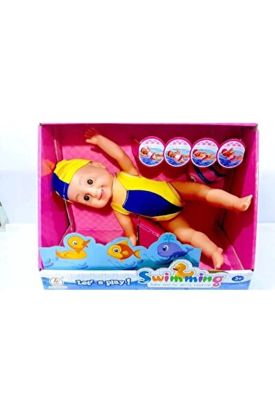 OEM Păpușă bebeluș înotătoare, multicoloră, 32 cm