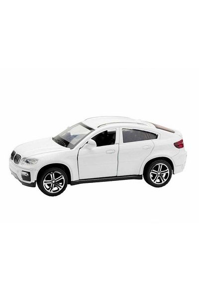 OEM Metal Car Toy with Pull Back System, Openable Doors, Sounds and Lights for Kids, 1:32 Scale, White