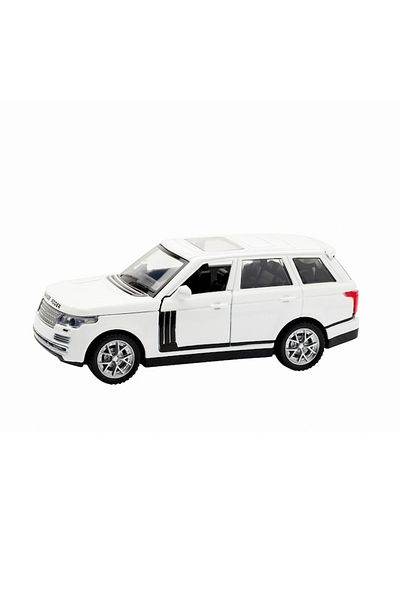 OEM Metal car with lights and sounds, white SUV, 1:32