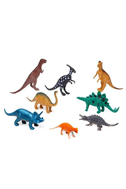 OEM Set 8 figurines, dinosaurs, multicolor, 12-16 cm