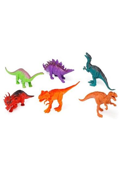OEM Set 6 figurines, dinosaurs, multicolor, 14-18 cm