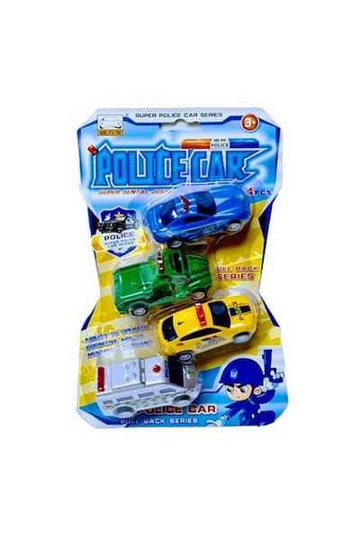 OEM Set 4 police cars, police car, van, multicolor