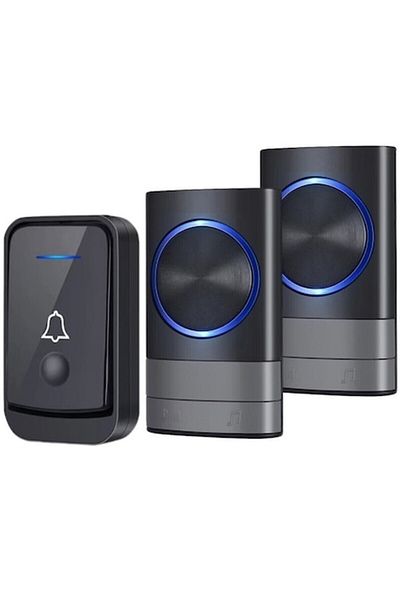 Nextia Wireless Doorbell Q189-2, 52 chimes, 110 dB, 200 m, IP44. black