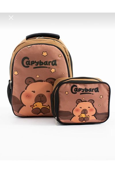 NEWFULL Men's Capybara Backpack School Bag-Set of 2 (New Season)