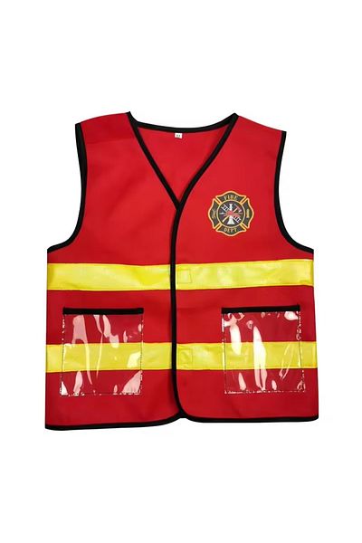 rexa PC Little Hero Firefighter Vest – Pretend Play Dress-Up Gear for Kids