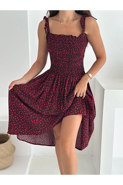 MaxiMor Women's Skirt Ruffled Casual Summer Viscose Fabric Dress Standard Size Smlxl Compatible Length 100 cm