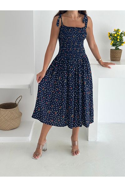 MaxiMor Women's Skirt Ruffled Casual Summer Viscose Fabric Dress Standard Size Smlxl Compatible Length 100 cm