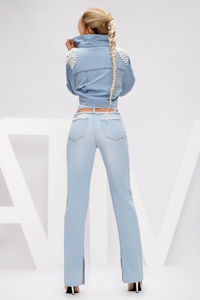 Atmosphere Fashion High-waisted cut-out back jeans