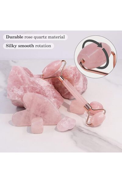 Bonjour Gua Sha Facial Tools, Anti-Aging Jade Roller Massage and Gua Sha Set, Facial Skin Care Tools Muscle