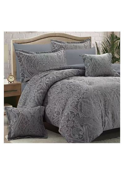 smart home Double-sided duvet set, 8-piece duvet, size 240x260 cm, filling (350 g/m²), microfiber