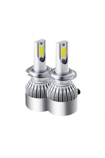 Led Light Alex Set 2 LEDURI cu ventilator, 72 W, 7600 LM, 12 V alb, 6500 K compatibil H7