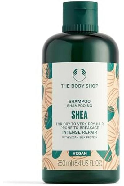 THE BODY SHOP شامبو زبدة الشيا من ذا بودي شوب لتجديد الشعر الجاف والتالف