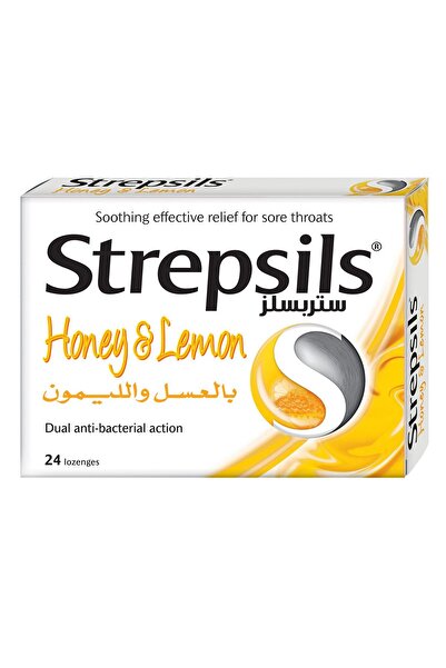 OTC ستربسلز ليمون وعسل 24 قرصًا