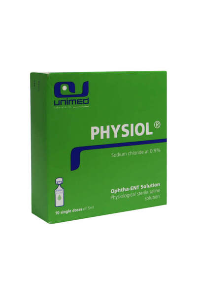 OTC محلول ملحي معقم فسيولوجي من يونيميد فيزيول أوبتا-إنت 10 × 5 مل