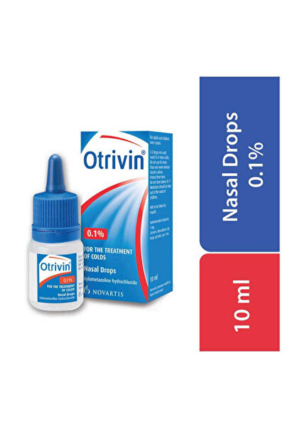 OTC أوتريفين 0.1% (للبالغين) محلول قطرات الأنف 10 مل