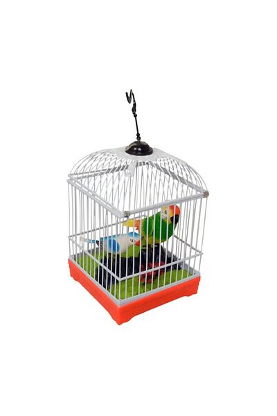 rexa Two Happy Birds With Cage