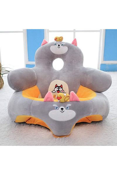 rexa Baby Soft Plush Support Sofa Seat – Infant Sitting Cushion Chair (35D x 40W x 35H cm)