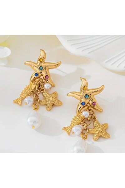 Venus Design Deniz Yıldızı Charm Küpe