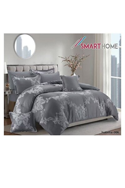 smart home Double-sided duvet set, 8-piece duvet, size 240x260 cm, filling (350 g/m²), microfiber