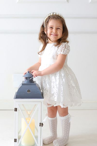 Baby Animals Baby Girl Dress Girl's Dress Birthday Party Wedding Dress Ruched Short Sleeve Lined Dress