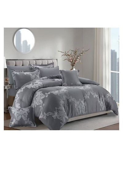 smart home Double-sided duvet set, 8-piece duvet, size 240x260 cm, filling (350 g/m²), microfiber