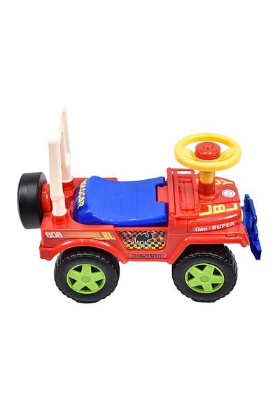 rexa Care Jeep Push Car for Kids with Steering Wheel & Safety Backrest