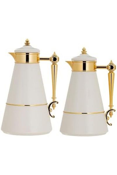 ALSAIF DALEEN 2-Pieces Coffee and Tea Vacuum Flask, leak-proof and keeps drinks hot, 0.7Liter/1Liter