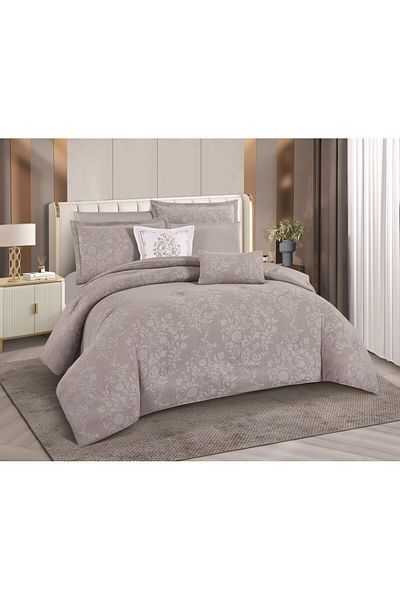 HOURS Duvet set from Horus Nafrin, 8 pieces, luxurious jacquard, Lucien-01