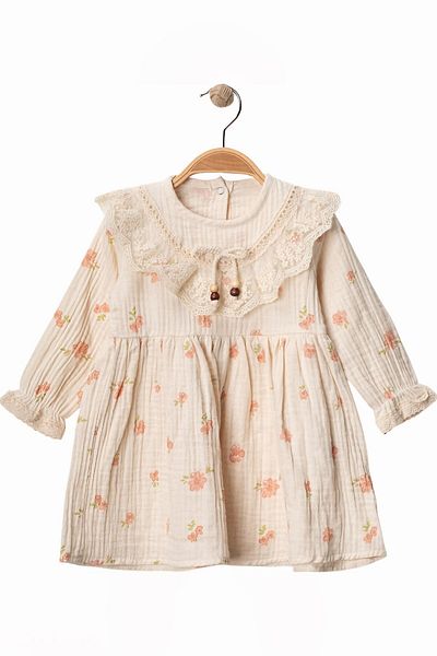 minuma Baby Girl Floral Patterned Dress 9/24 Months