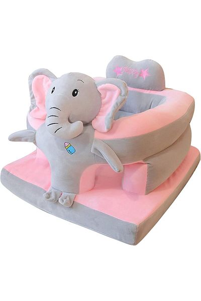 rexa Baby Sofa Support Chair – Soft Plush Animal-Shaped Infant Sitting Seat (45W x 30H cm)