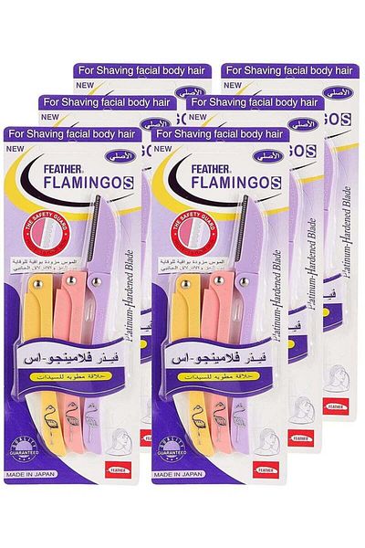 Flamingo Feather S Original Razor Blades, 6-Pack