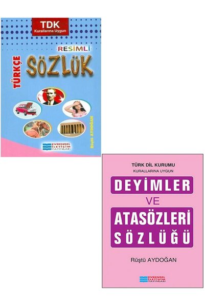 Evrensel İletişim Yayınları Resimli Türkçe Sözlük + Deyimler ve Atasözleri Sö...